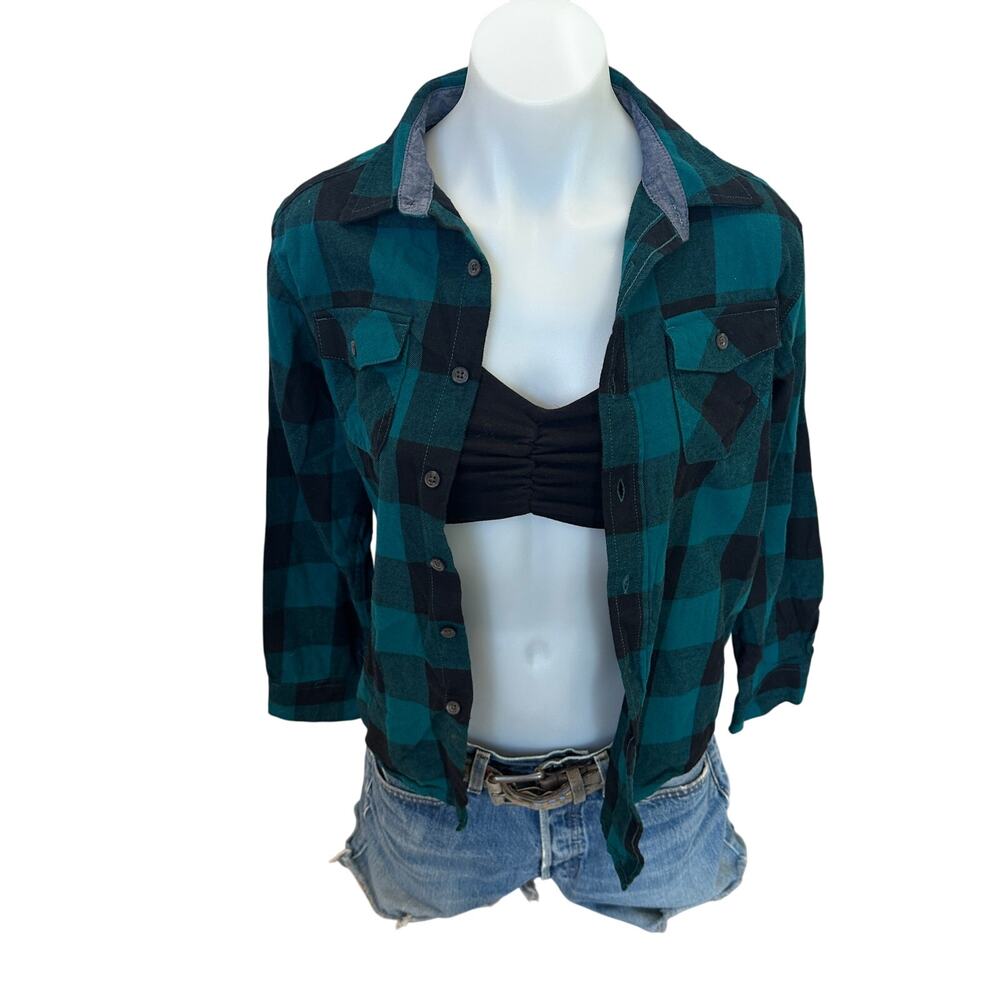 Harry Potter Plaid Flannel Button Down Shirt Kids XL Unique I Solemnly Swear - Picture 4 of 6